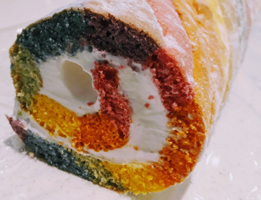 Amazing Rainbow Swiss Roll - makes two